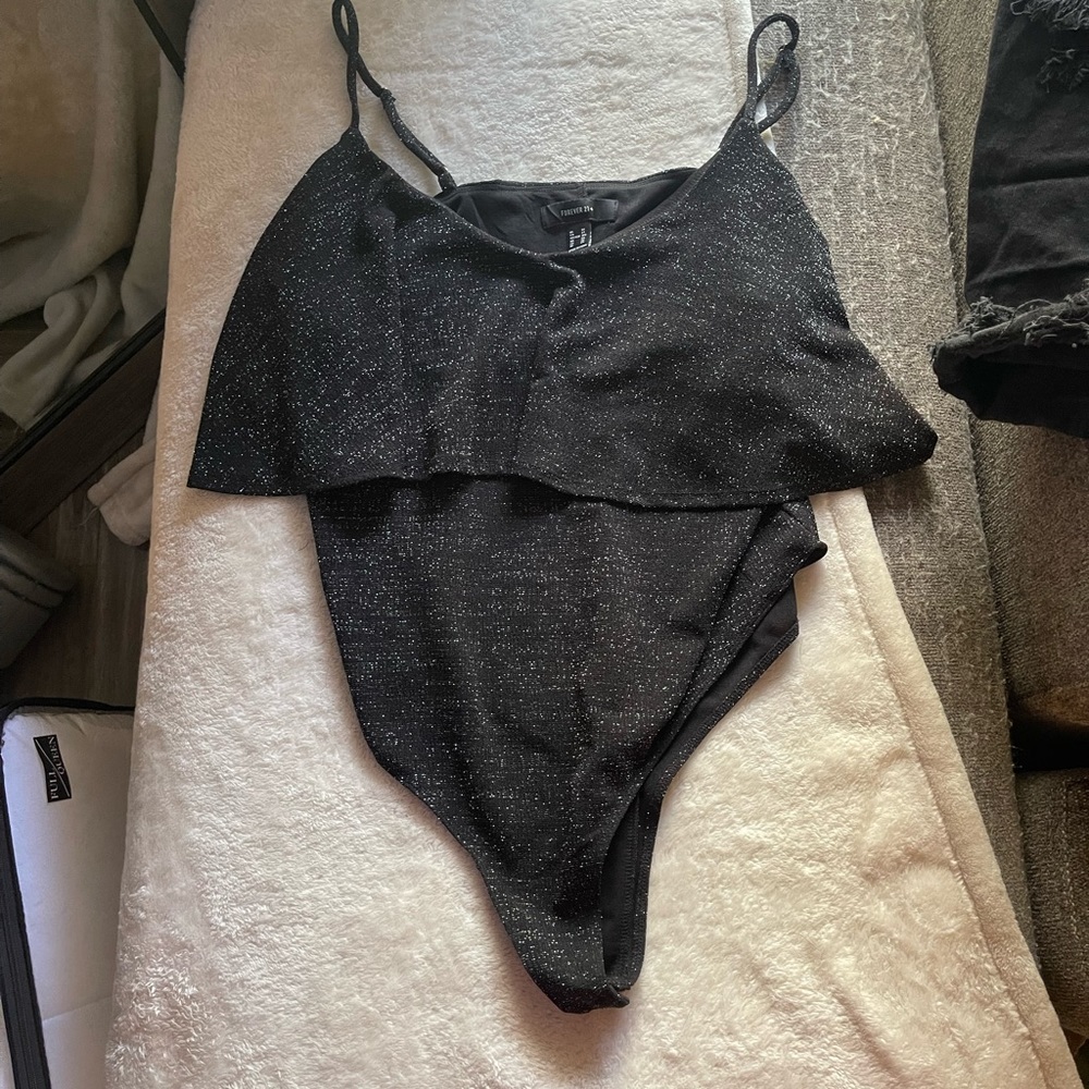 Forever 21 sparkle bodysuit